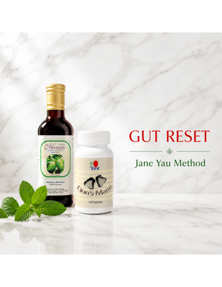 Jane Yau Gut Reset Bundle | DXN Lion's Mane & Morinzhi