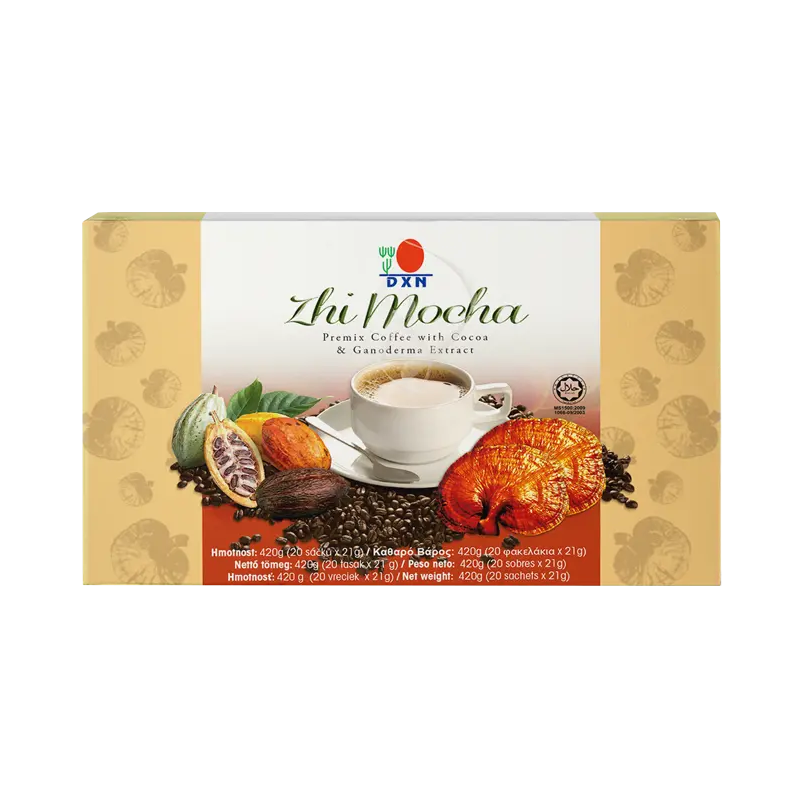 DXN Zhi Mocha - Premium Cocoa & Ganoderma Coffee | My Ganoderma